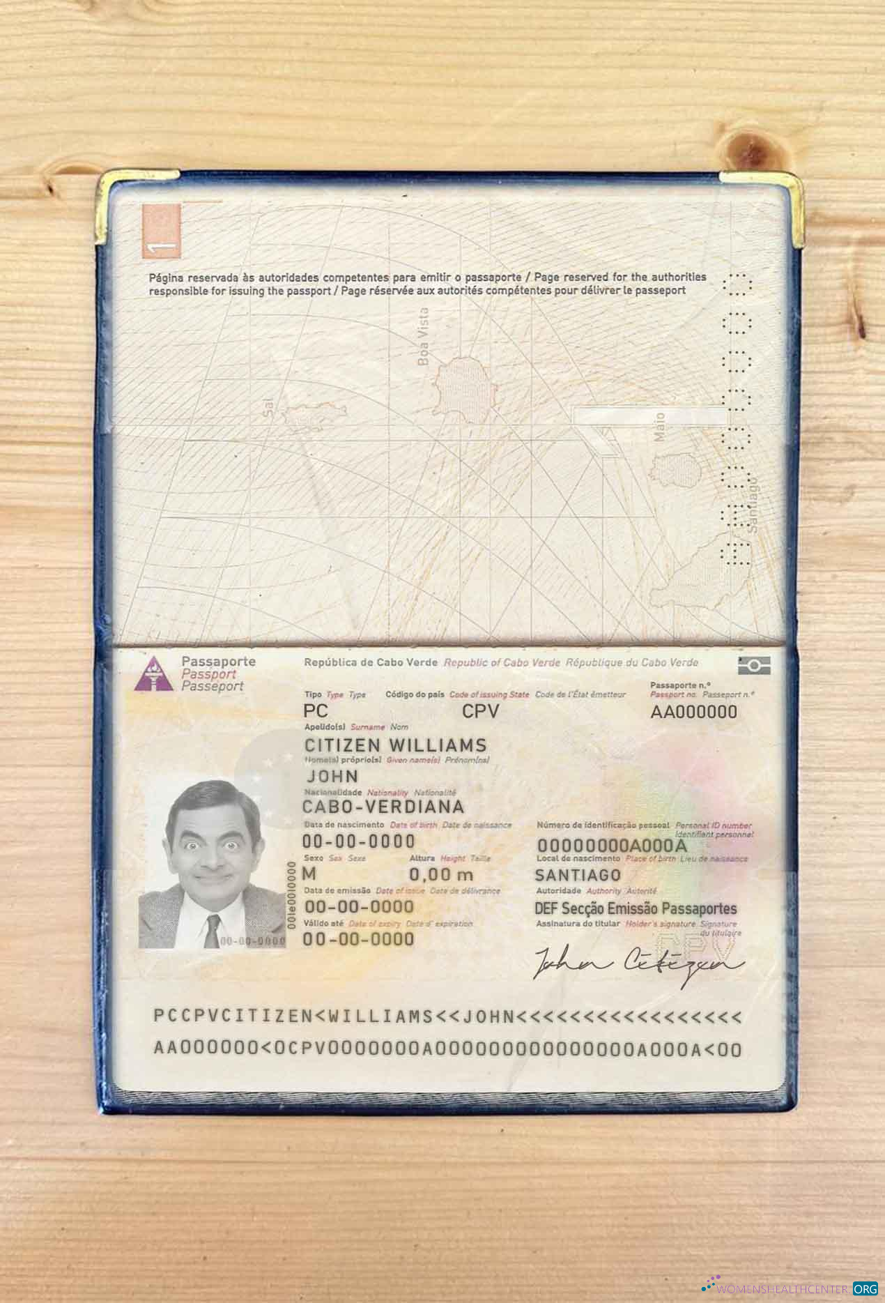 Download Cabo Verde pass photo look Photoshop template